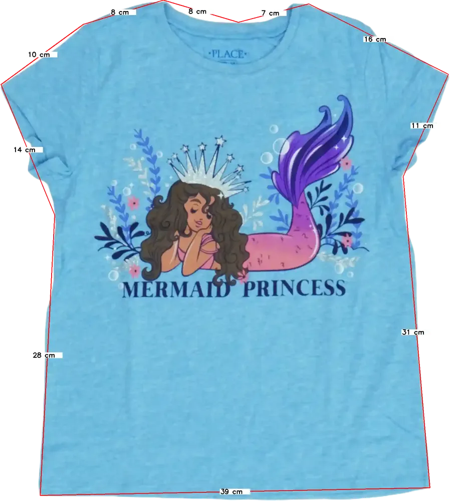 Kék Children's Place Póló EU 128 / UK 8 év / US 8 év/M