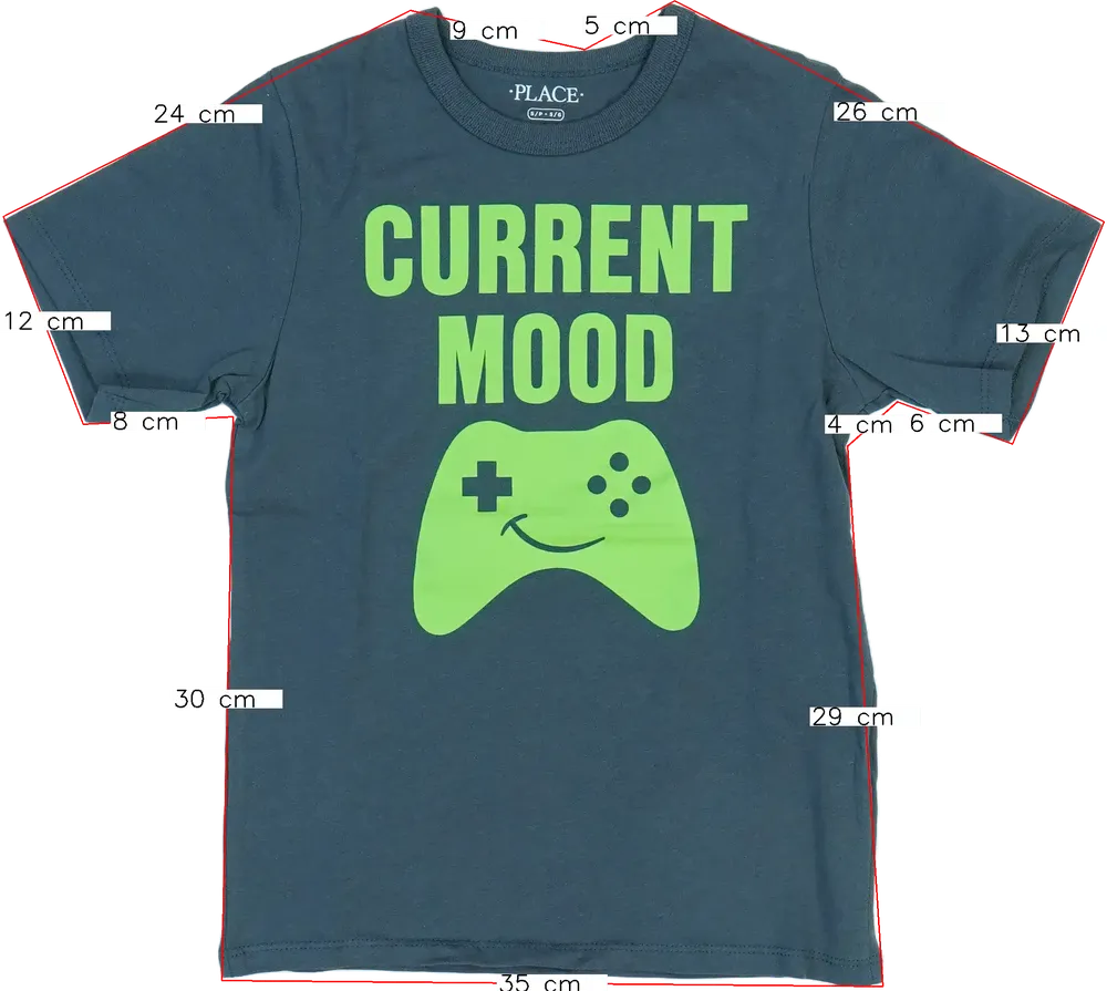 Szürke Children's Place Póló EU 116 / UK 6 év / US 6 év/S