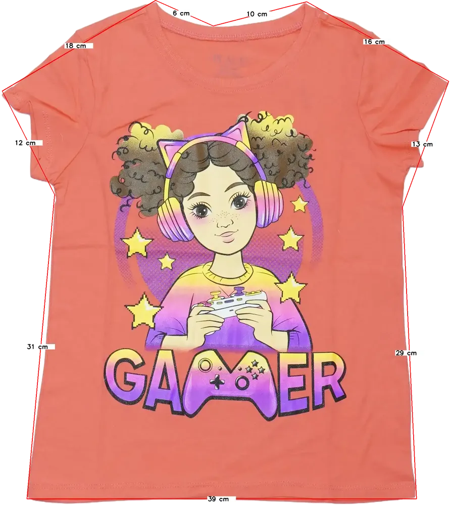 Rózsaszín Children's Place Póló EU 128 / UK 8 év / US 8 év/M