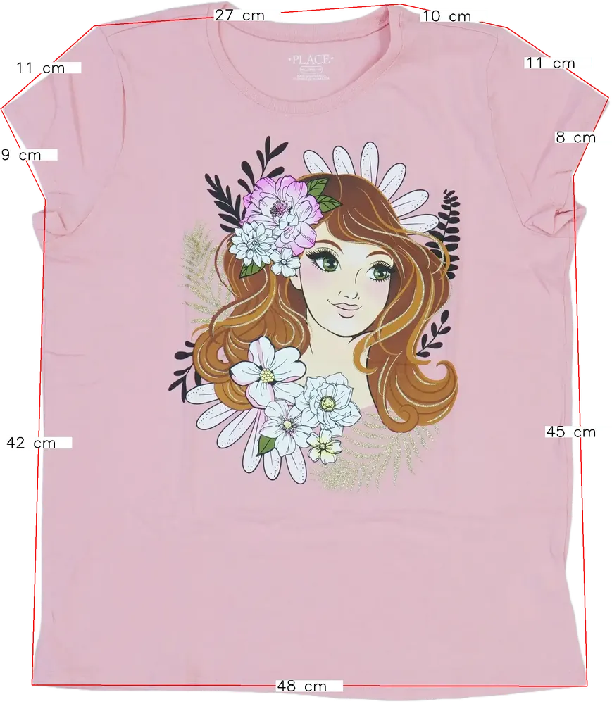 Rózsaszín Children's Place Póló EU 176 / UK 16 év / US XL