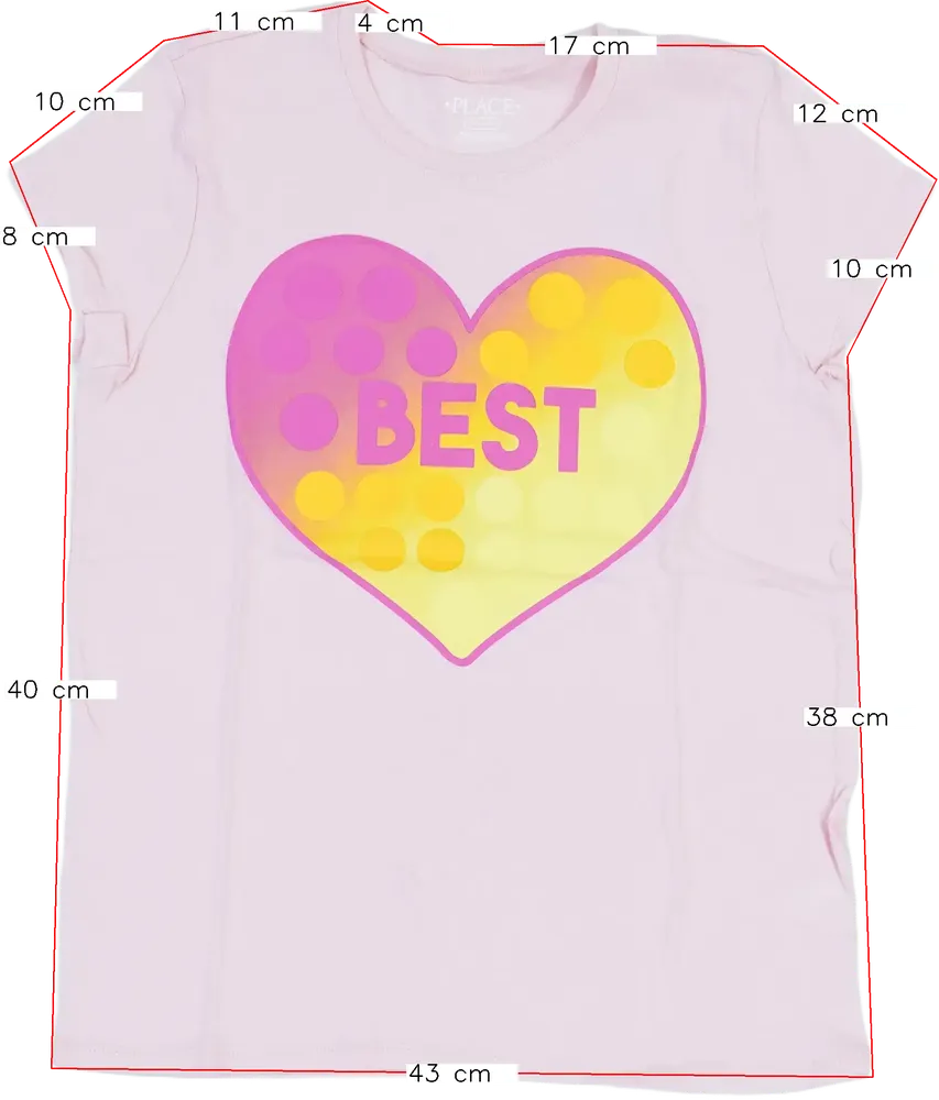 Rózsaszín Children's Place Póló EU 152 / UK 12 év / US 12 év/L