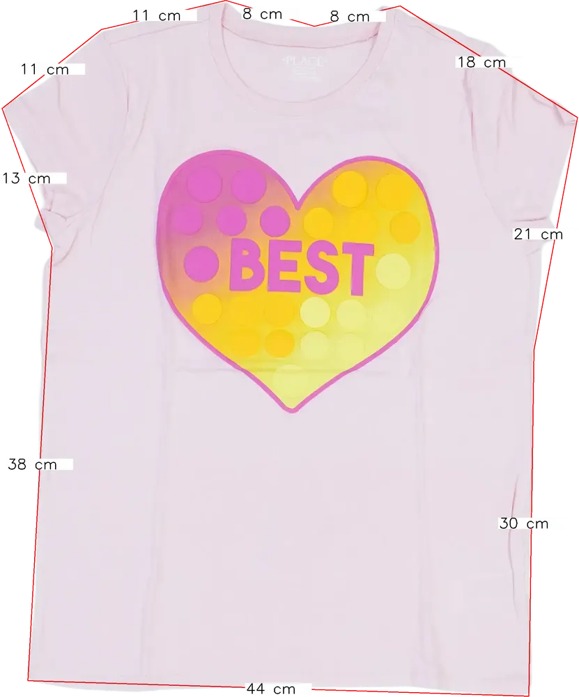 Rózsaszín Children's Place Póló EU 164 / UK 14 év / US 14 év/XL