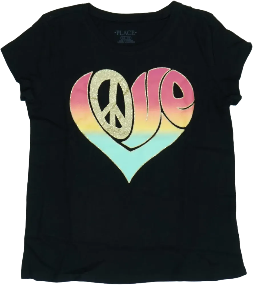 Fekete Children's Place Póló EU 128 / UK 8 év / US 8 év/M