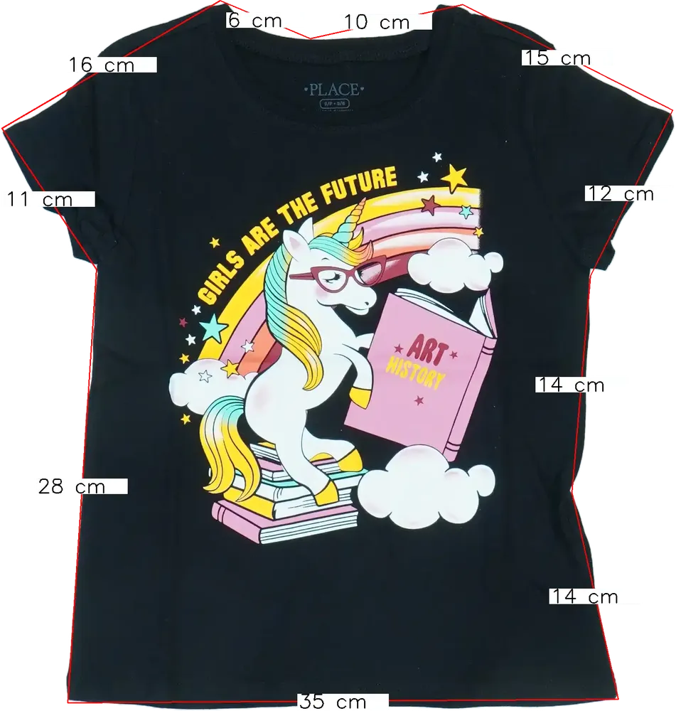 Fekete Children's Place Póló EU 116 / UK 6 év / US 6 év/S