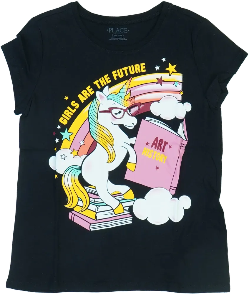 Fekete Children's Place Póló EU 128 / UK 8 év / US 8 év/M