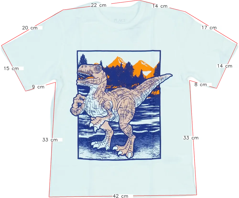 Fehér Children's Place Póló EU 128 / UK 8 év / US 8 év/M