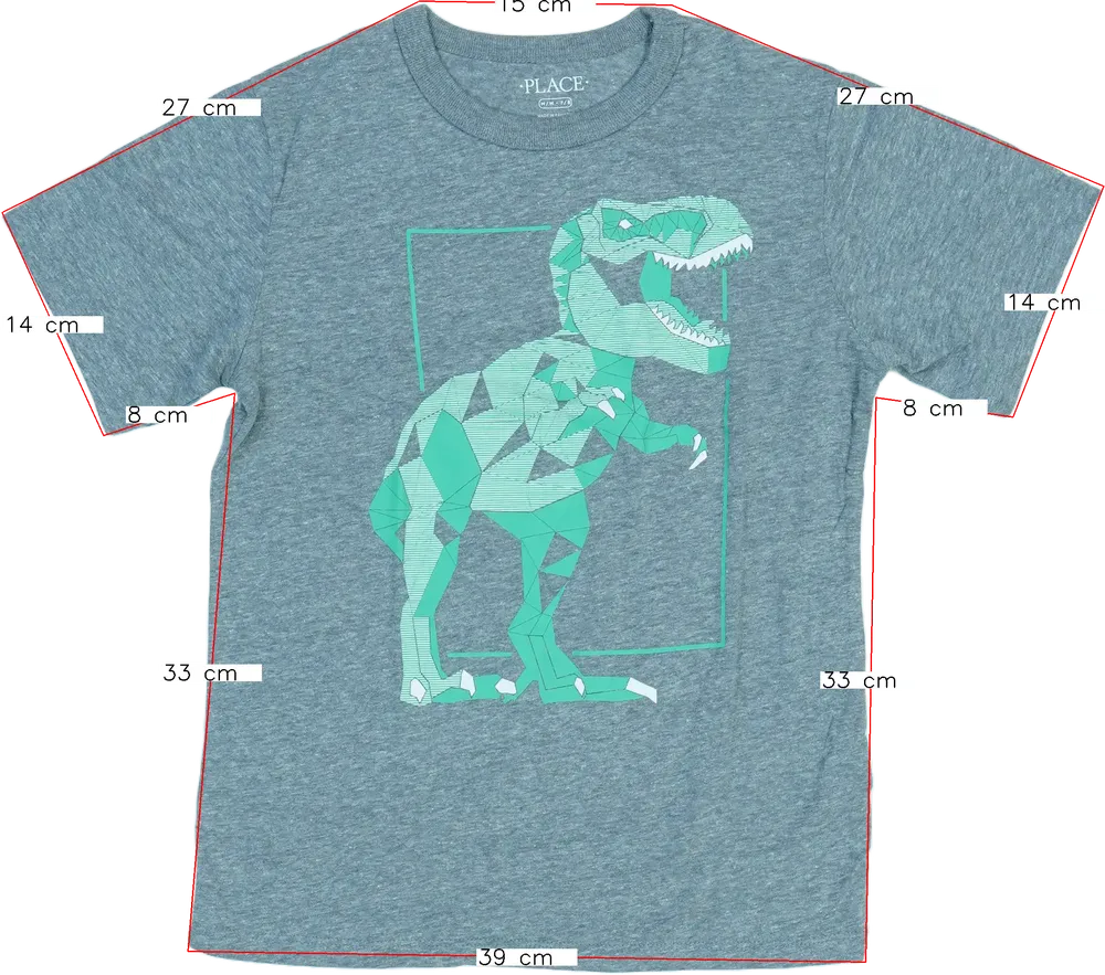 Szürke Children's Place Póló EU 128 / UK 8 év / US 8 év/M