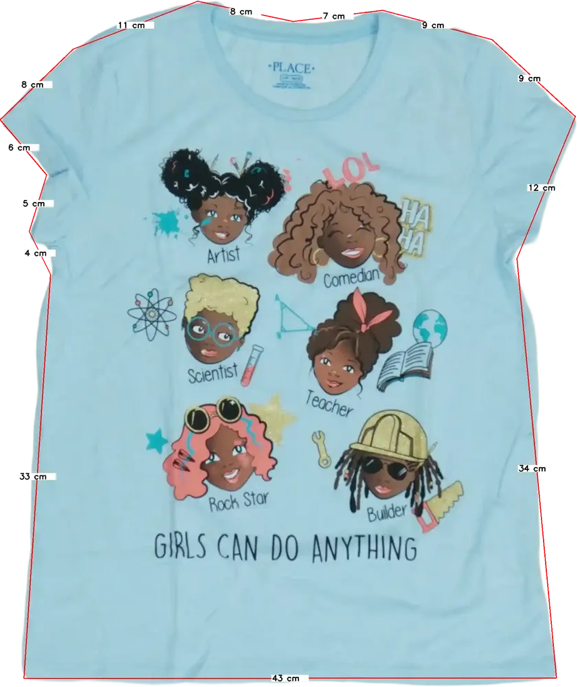 Kék Children's Place Póló EU 128 / UK 8 év / US 8 év/M