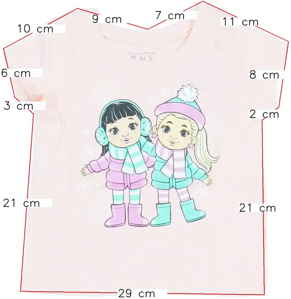 Rózsaszín Children's Place Póló EU 86 / UK 12-18 hónap / US 18 hónap