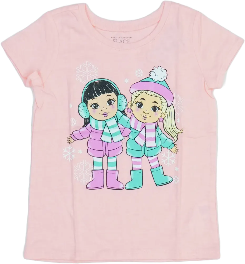 Rózsaszín Children's Place Póló EU 104 / UK 4 év / US 4T/XS