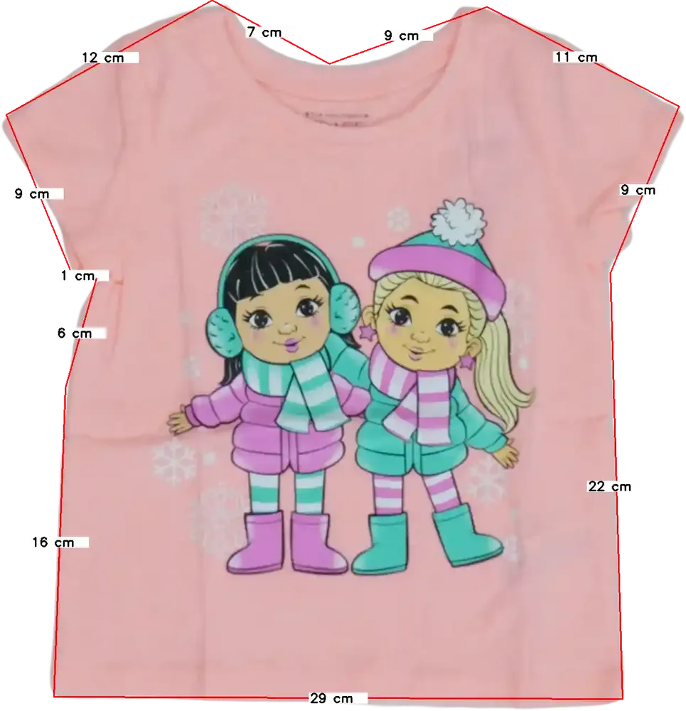 Rózsaszín Children's Place Póló EU 92 / UK 2 év / US 2T