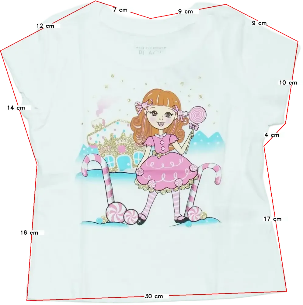 Fehér Children's Place Póló EU 92 / UK 2 év / US 2T