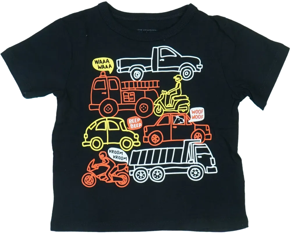 Fekete Children's Place Póló EU 86 / UK 12-18 hónap / US 18 hónap