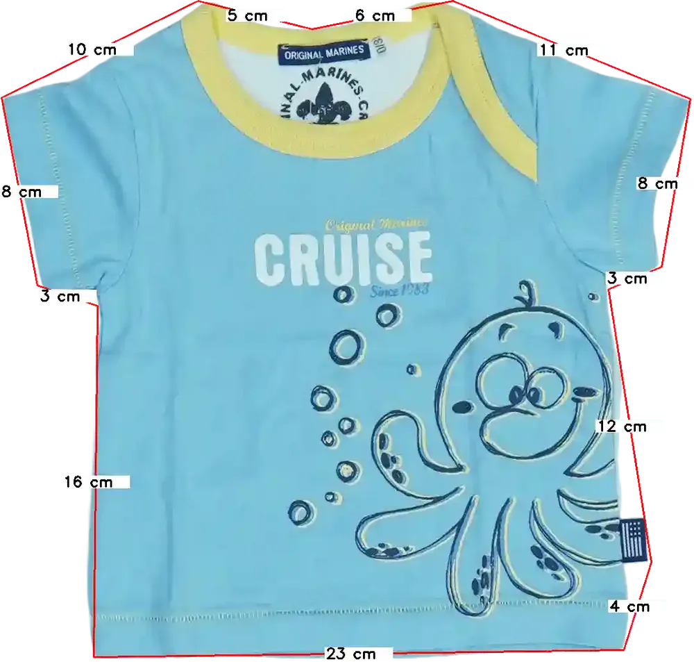 Kék Original Marines Póló EU 62 / UK 0-3 hónap / US 0-3 hónap
