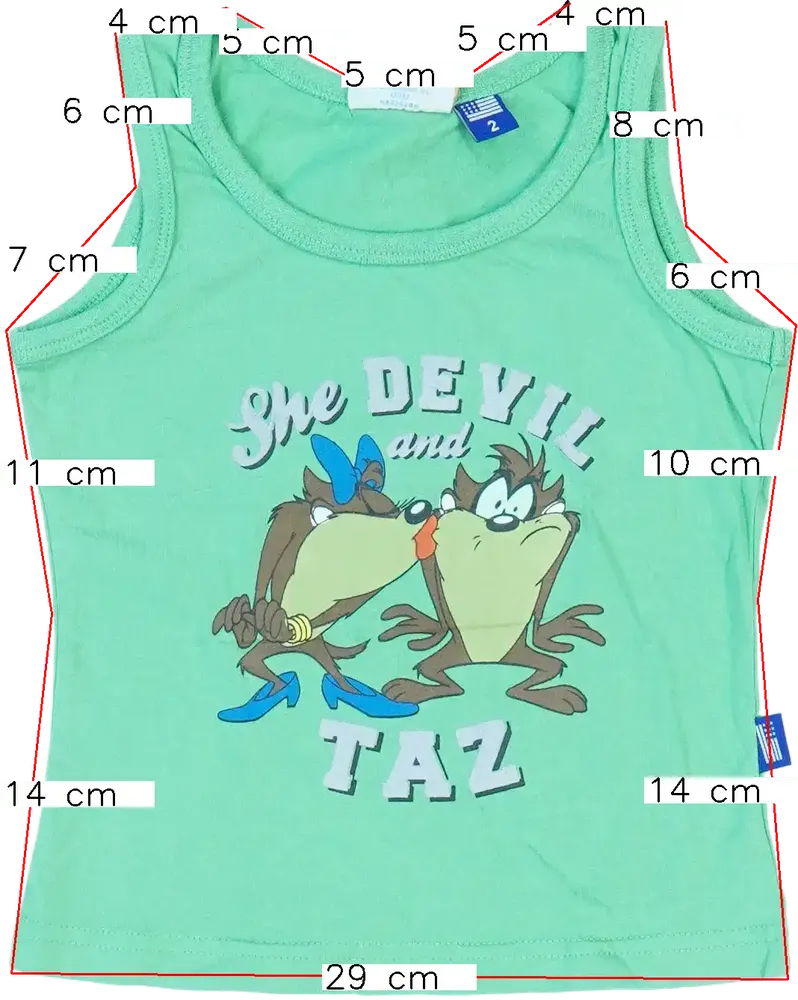 Zöld Looney Tunes Fiú / Férfi atléta EU 92 / UK 2 év / US 2T