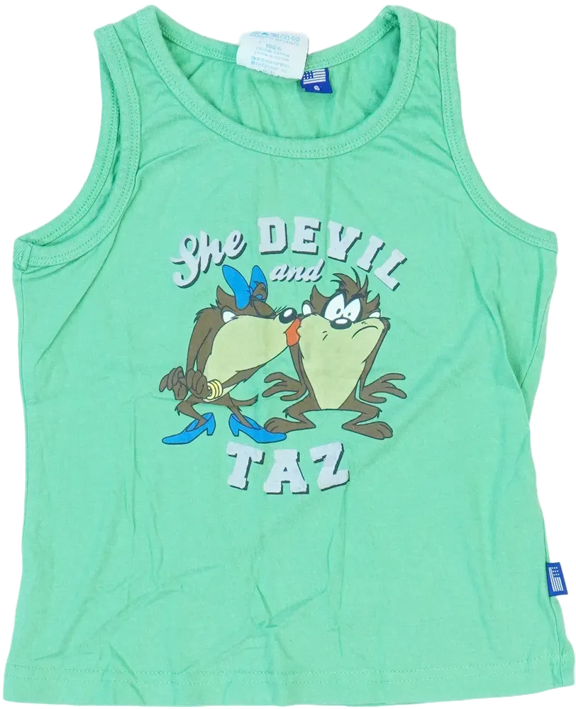 Zöld Looney Tunes Fiú / Férfi atléta EU 116 / UK 6 év / US 6 év/S