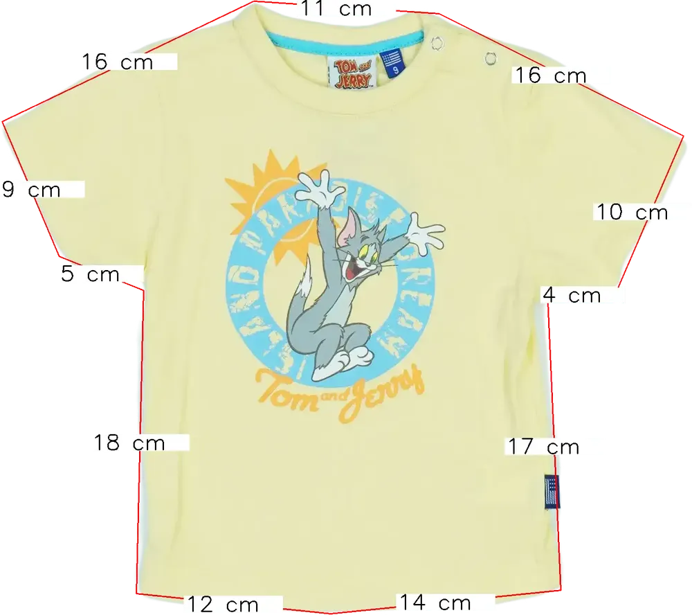 Sárga Warner Bros Póló EU 74 / UK 6-9 hónap / US 6-9 hónap