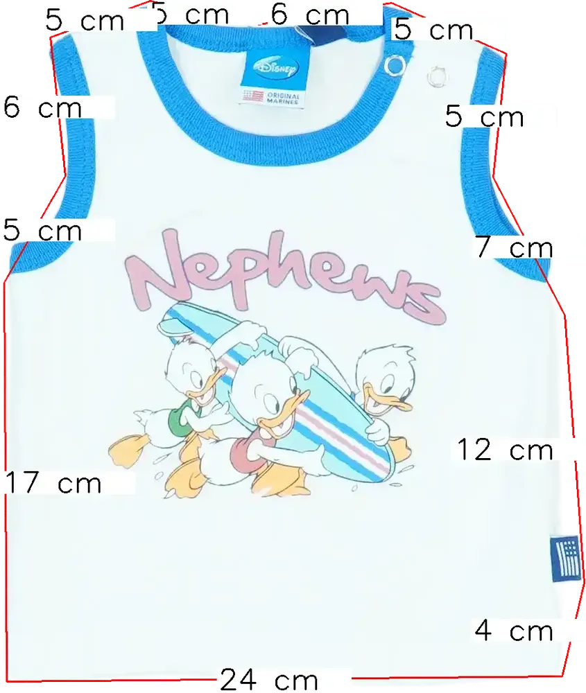 Fehér Disney Fiú / Férfi atléta EU 68 / UK 3-6 hónap / US 3-6 hónap