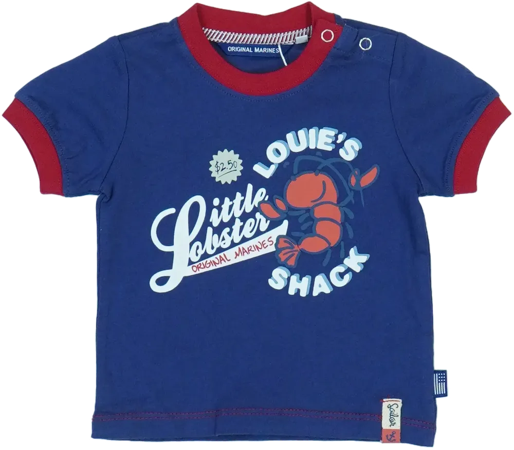 Kék Original Marines Póló EU 68 / UK 3-6 hónap / US 3-6 hónap