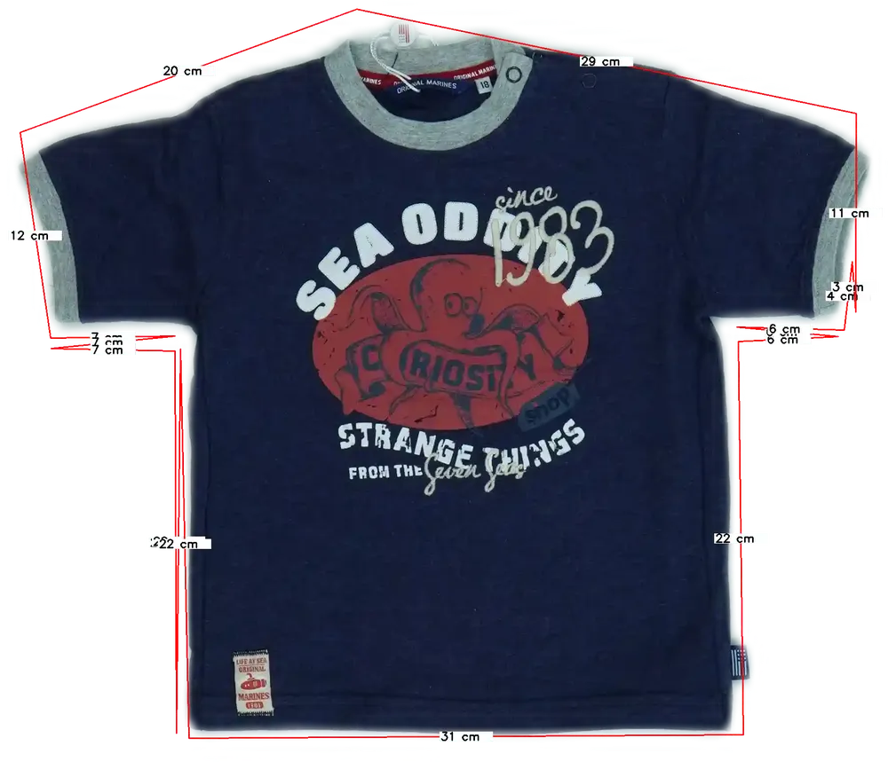 Kék Original Marines Póló EU 86 / UK 12-18 hónap / US 18 hónap