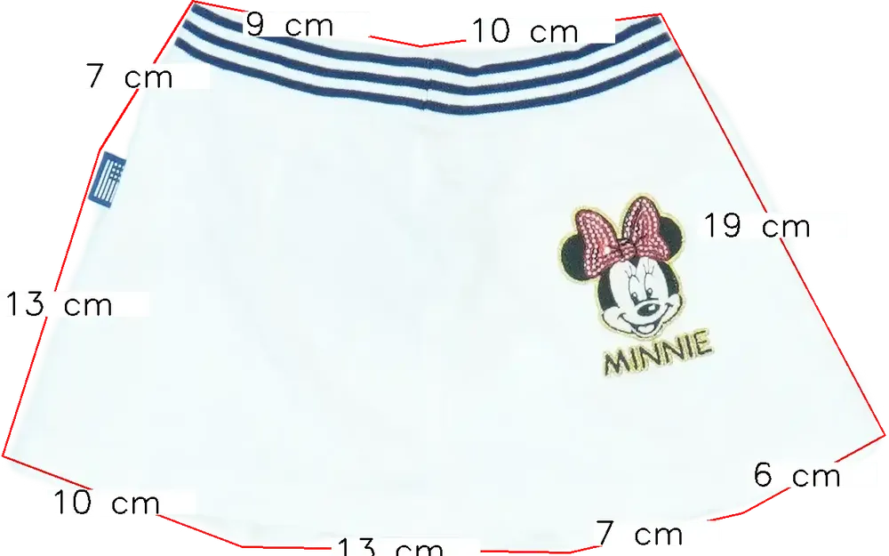 Fehér Disney Szoknya EU 74 / UK 6-9 hónap / US 6-9 hónap