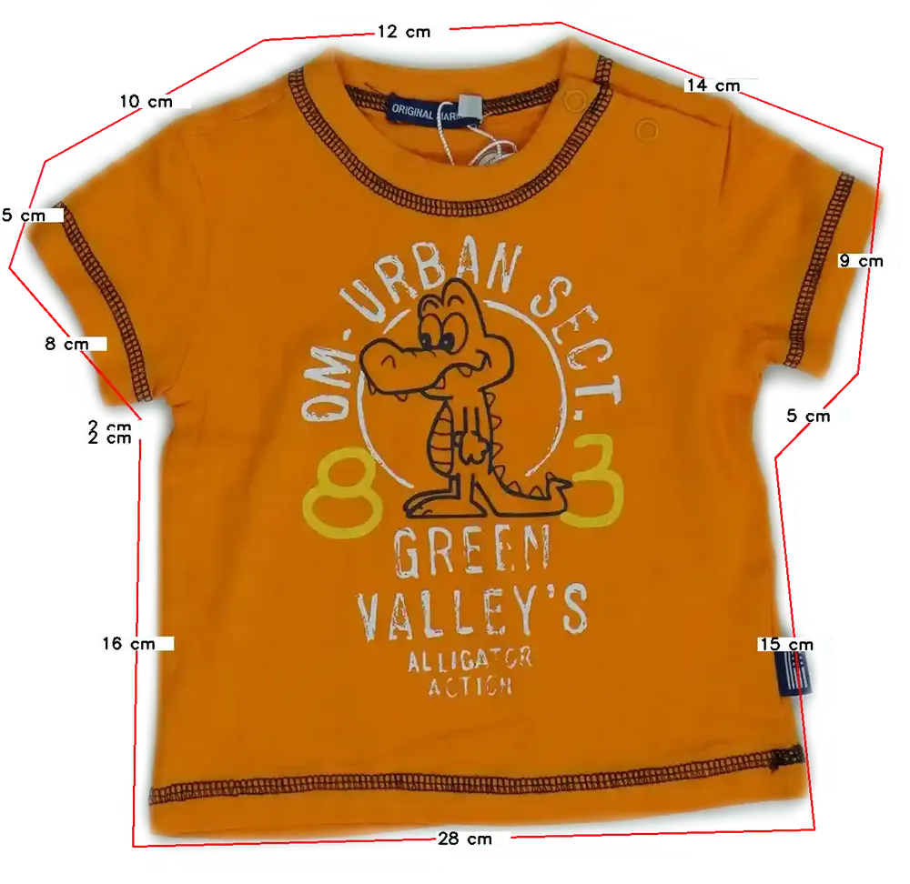 Sárga (narancs) Original Marines Póló EU 68 / UK 3-6 hónap / US 3-6 hónap