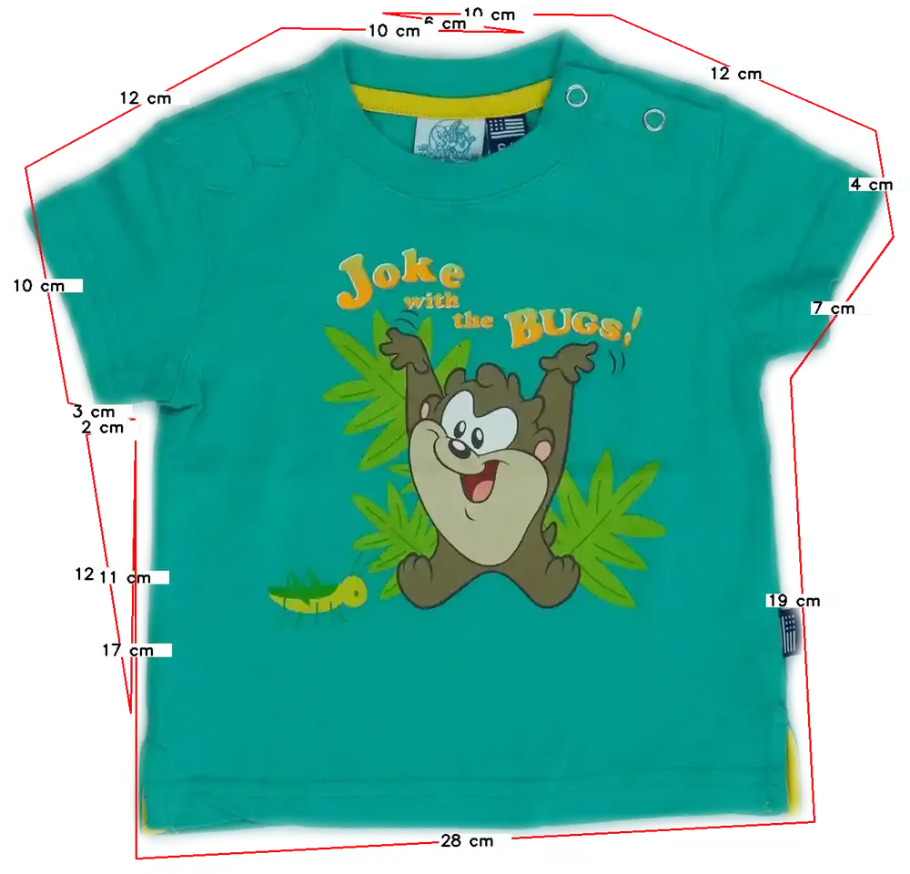 Zöld Looney Tunes Póló EU 74 / UK 6-9 hónap / US 6-9 hónap