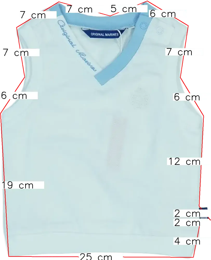 Fehér Original Marines Mellény EU 74 / UK 6-9 hónap / US 6-9 hónap