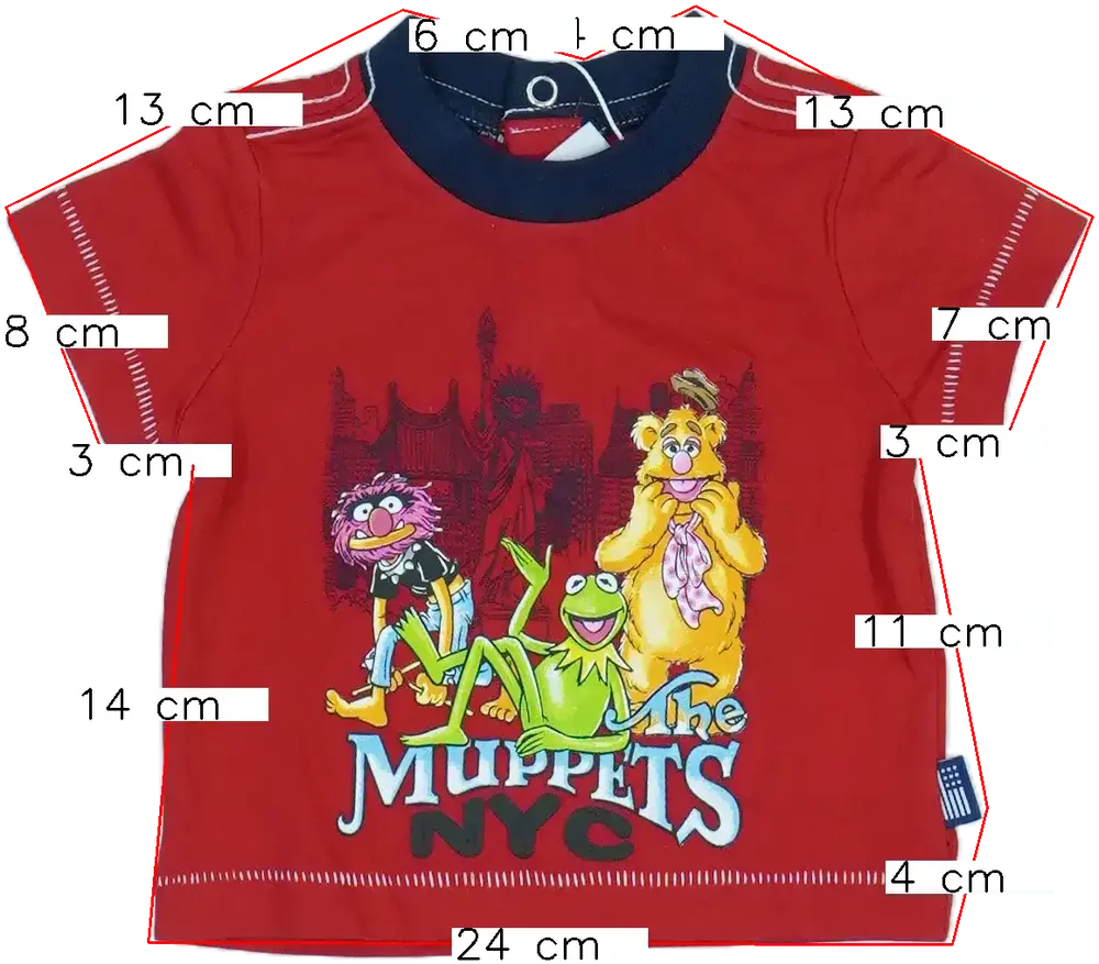 Piros Original Marines Póló EU 62 / UK 0-3 hónap / US 0-3 hónap