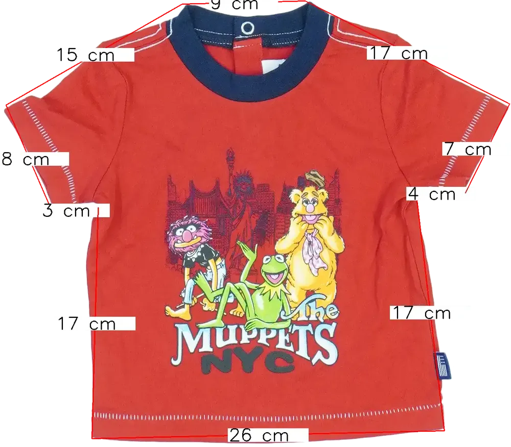 Piros Disney Póló EU 74 / UK 6-9 hónap / US 6-9 hónap