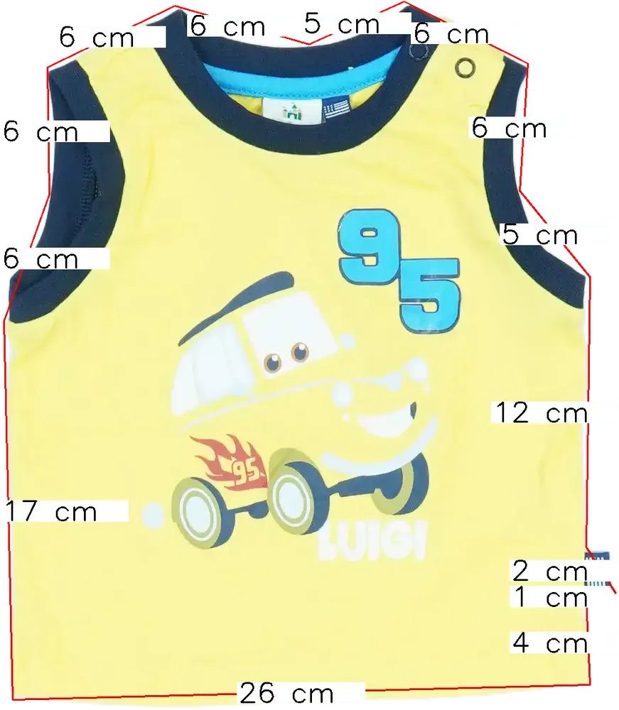 Sárga Disney Fiú / Férfi atléta EU 74 / UK 6-9 hónap / US 6-9 hónap