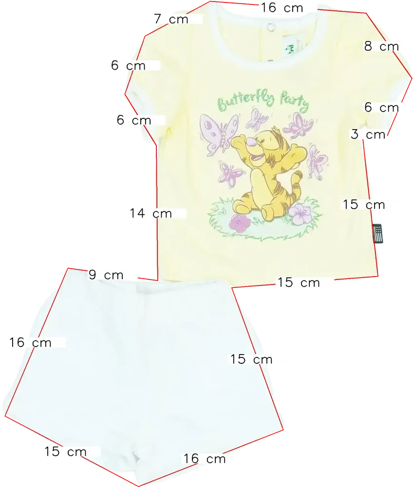 Yellow Disney 2-piece set - Top &amp; Bottom EU 62 / UK 0-3 months / US 0-3 months