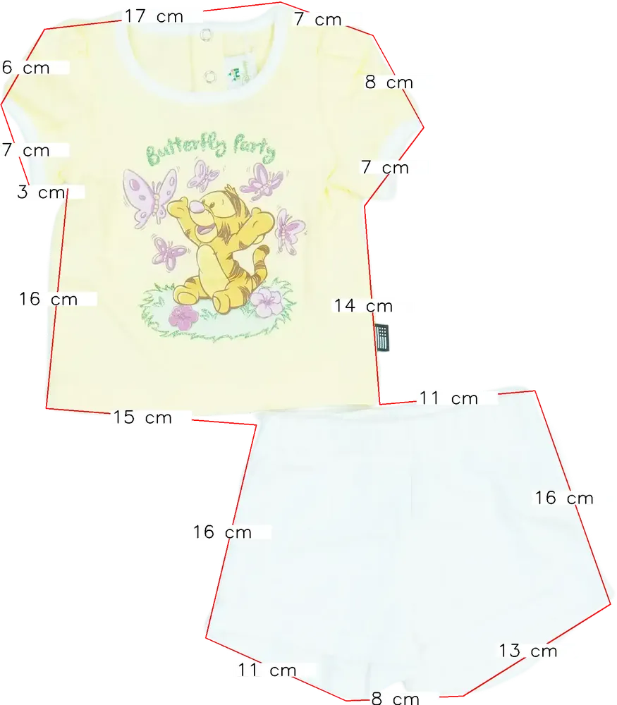 Yellow Disney 2-piece set - Top &amp; Bottom EU 68 / UK 3-6 months / US 3-6 months