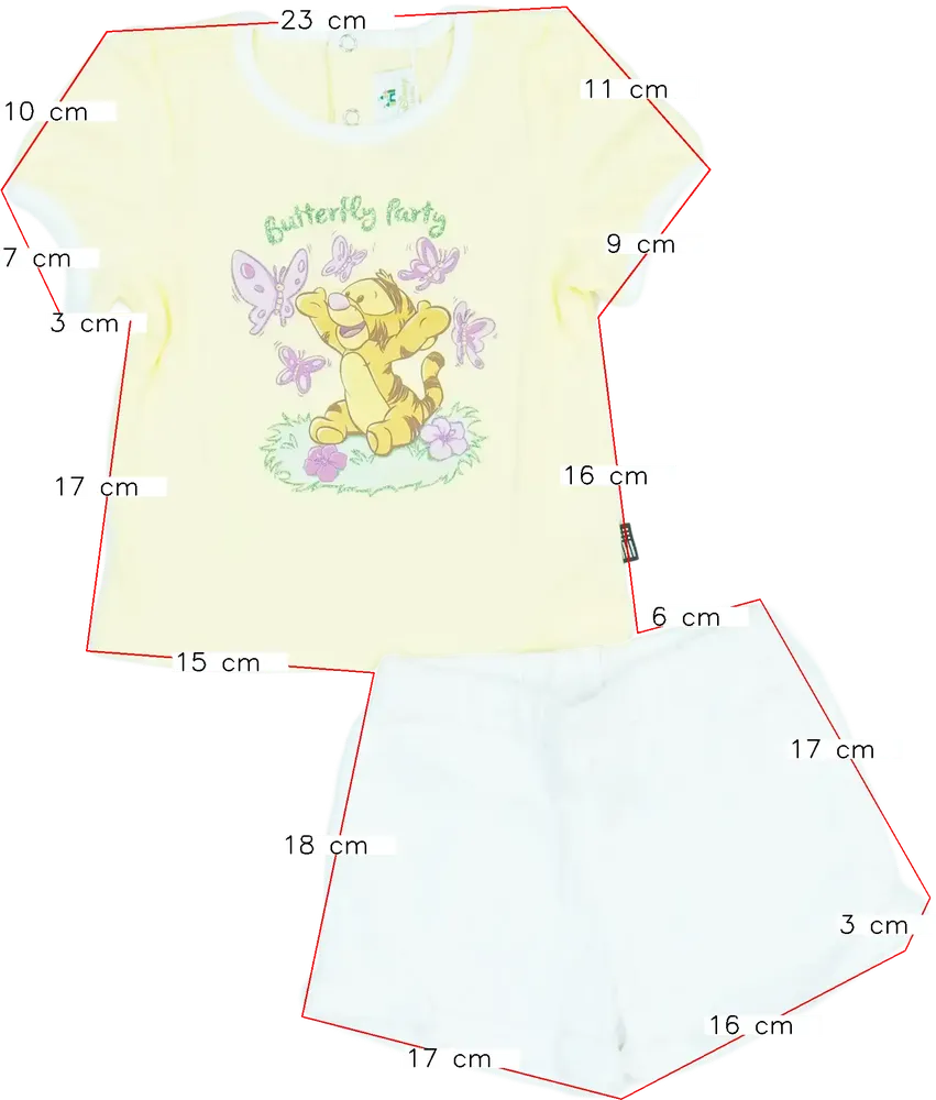 Yellow Disney 2-piece set - Top &amp; Bottom EU 80 / UK 9-12 months / US 12 months