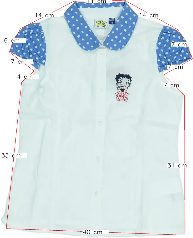 Fehér Original Marines Blúz EU 128 / UK 8 év / US 8 év/M