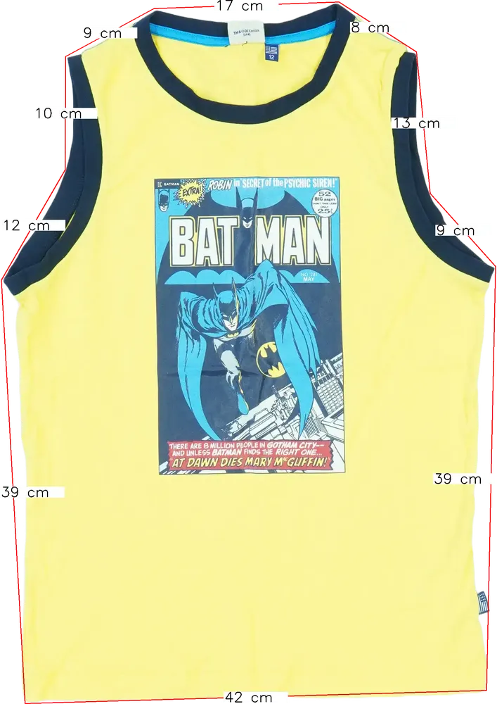 Sárga DC Fiú / Férfi atléta EU 152 / UK 12 év / US 12 év/L