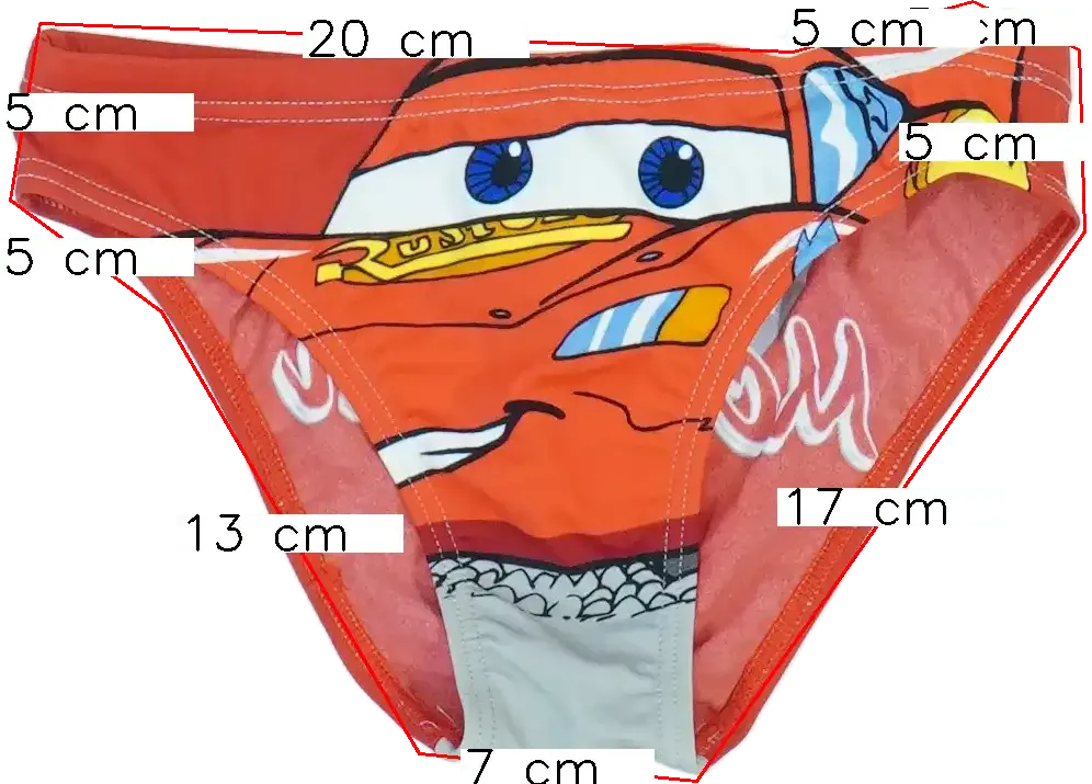 Piros Original Marines Rövidnadrág EU 128 / UK 8 év / US 8 év/M