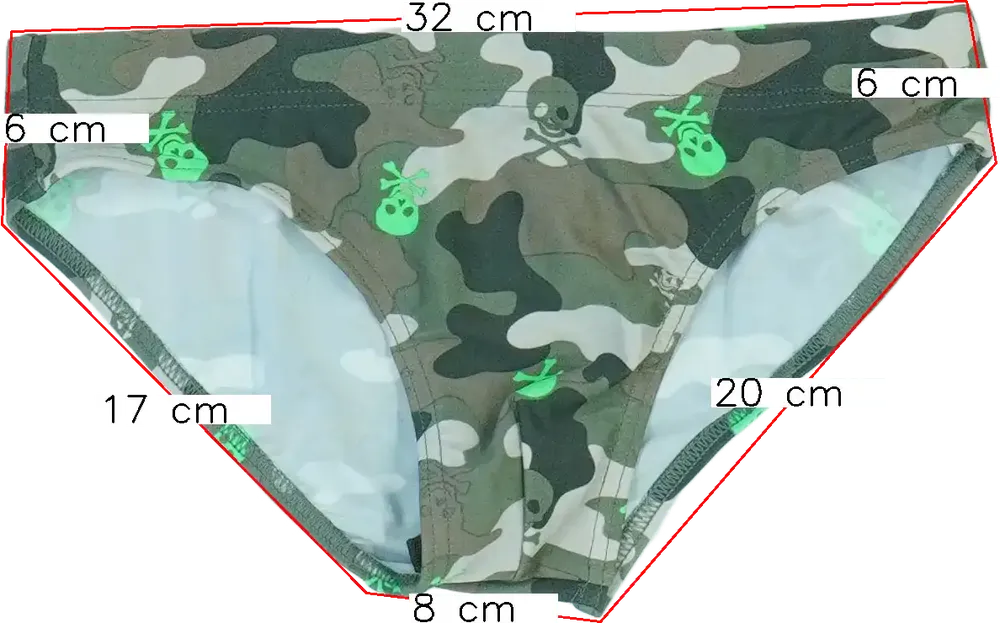 Terepszínű Original Marines Fürdőnadrág EU 164 / UK 14 év / US 14 év/XL