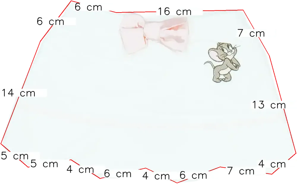 Fehér Tom&amp;Jerry Szoknya EU 74 / UK 6-9 hónap / US 6-9 hónap