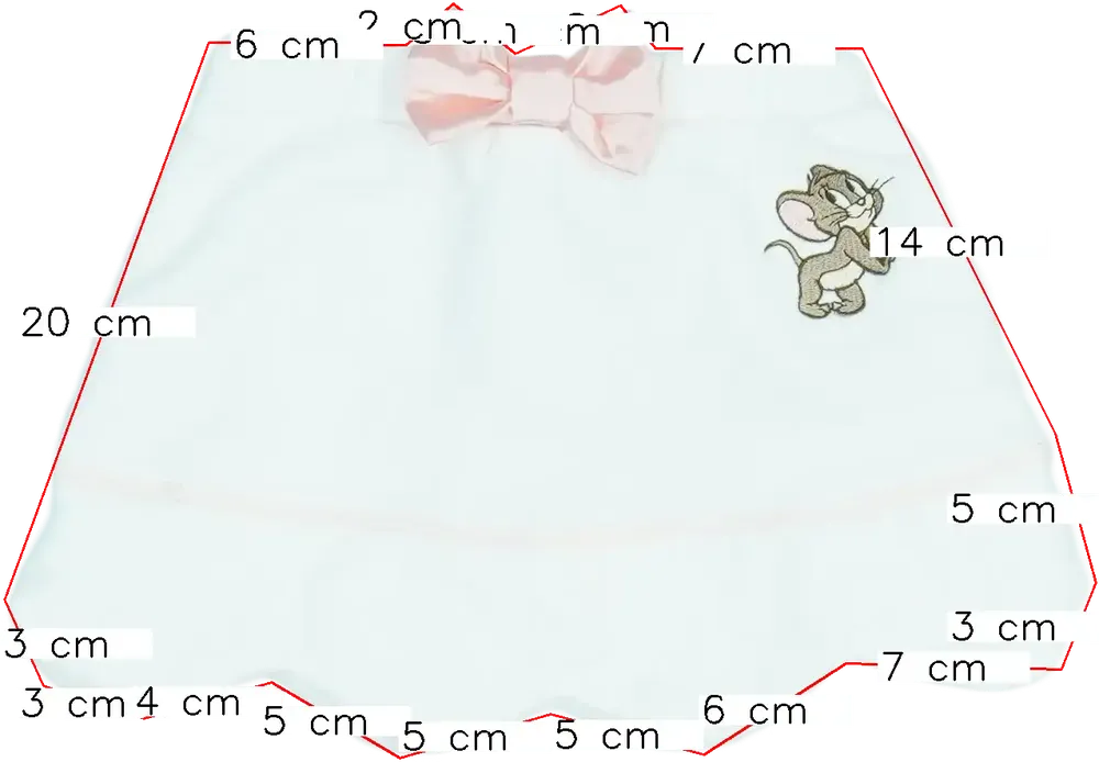 Fehér Tom&amp;Jerry Szoknya EU 74 / UK 6-9 hónap / US 6-9 hónap