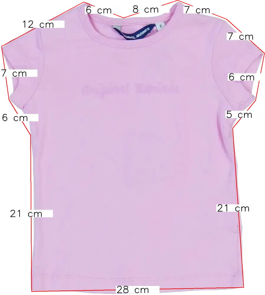 Rózsaszín Original Marines Póló EU 92 / UK 2 év / US 2T