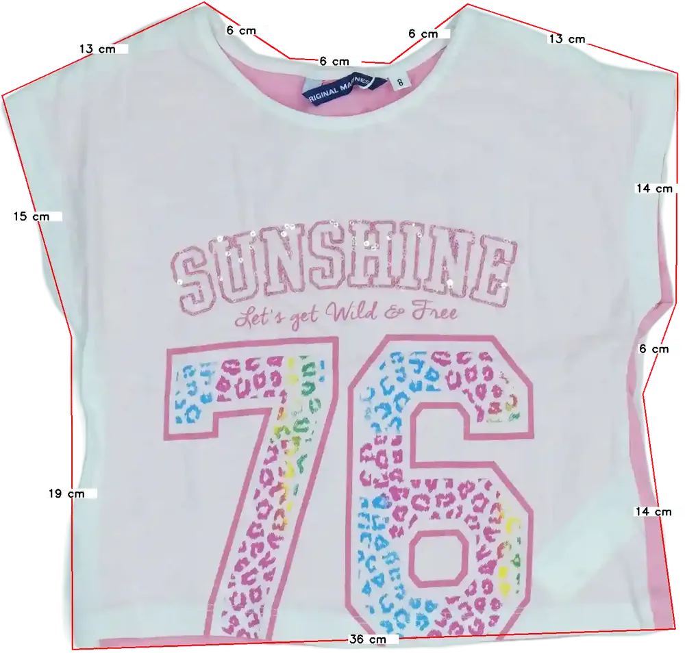 Rózsaszín Original Marines Póló EU 128 / UK 8 év / US 8 év/M