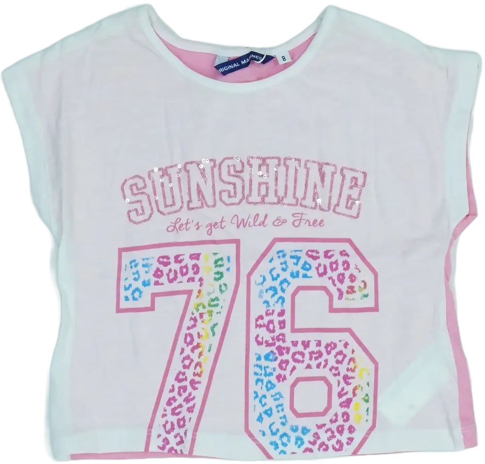 Rózsaszín Original Marines Póló EU 128 / UK 8 év / US 8 év/M