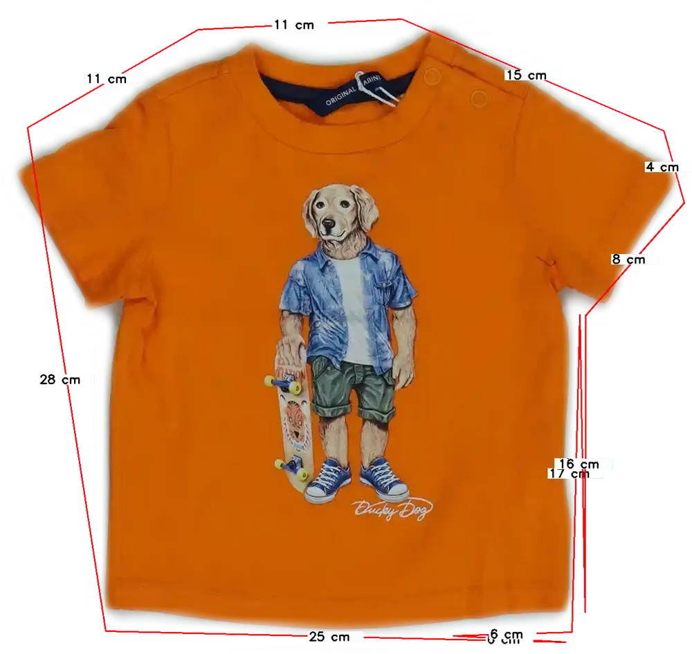 Sárga (narancs) Original Marines Póló EU 68 / UK 3-6 hónap / US 3-6 hónap