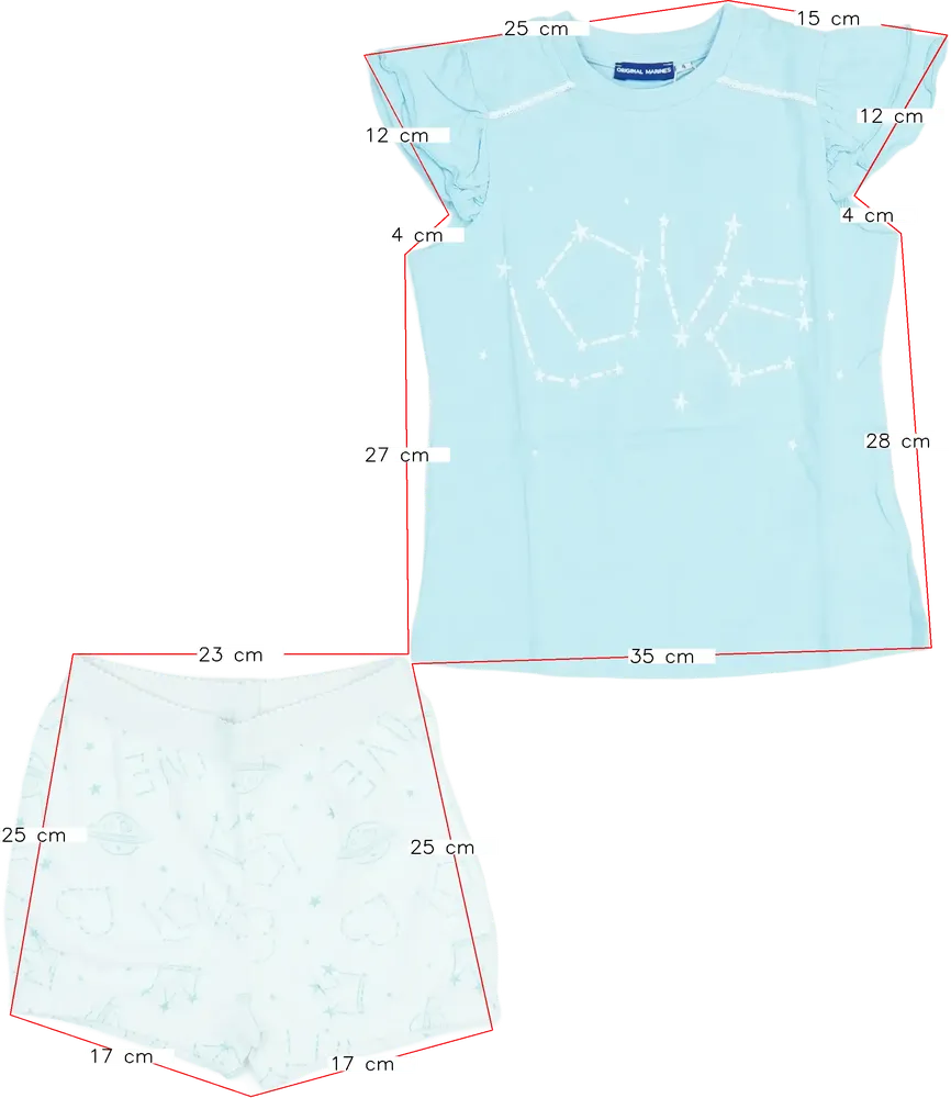 Blue Original Marines 2-piece set - Top &amp; Bottom EU 104 / UK 4 years / US 4T/XS