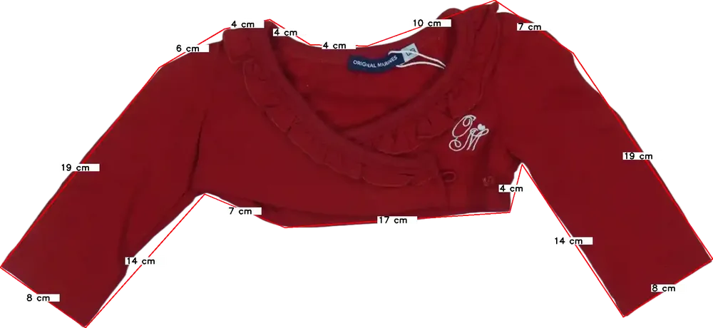 Piros Original Marines Bolero EU 62 / UK 0-3 hónap / US 0-3 hónap