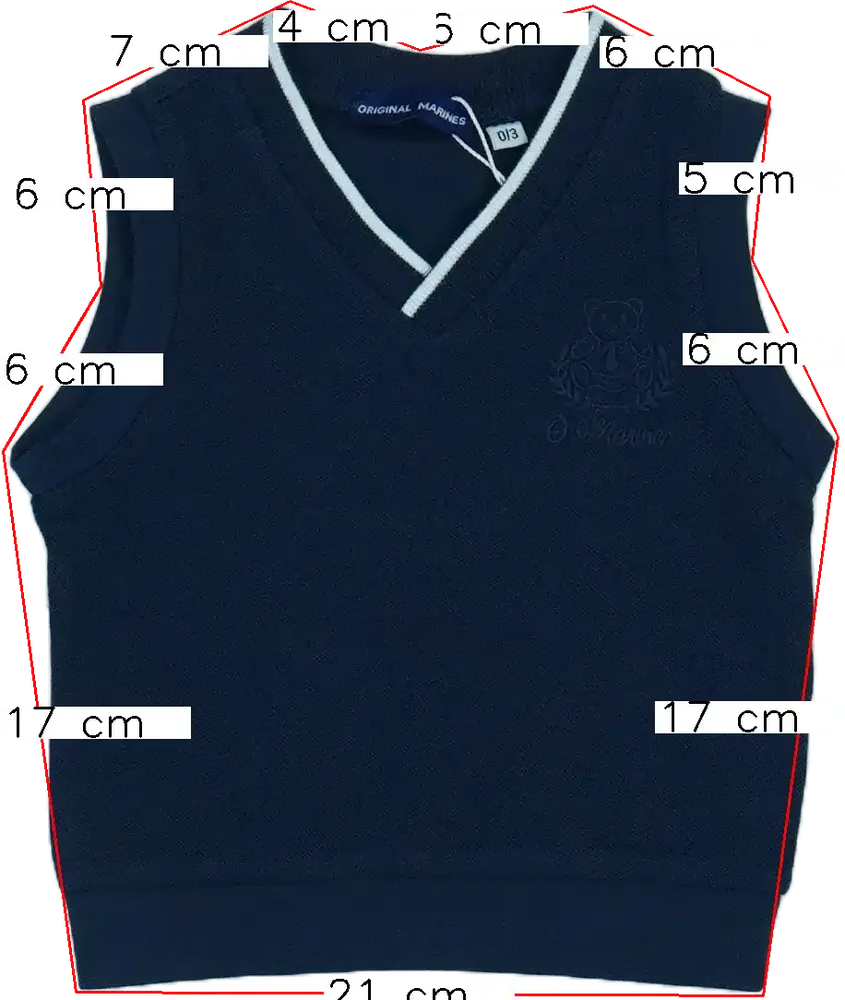 Kék Original Marines Mellény EU 62 / UK 0-3 hónap / US 0-3 hónap