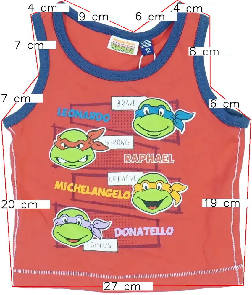 Piros Nickelodeon Fiú / Férfi atléta EU 152 / UK 12 év / US 12 év/L