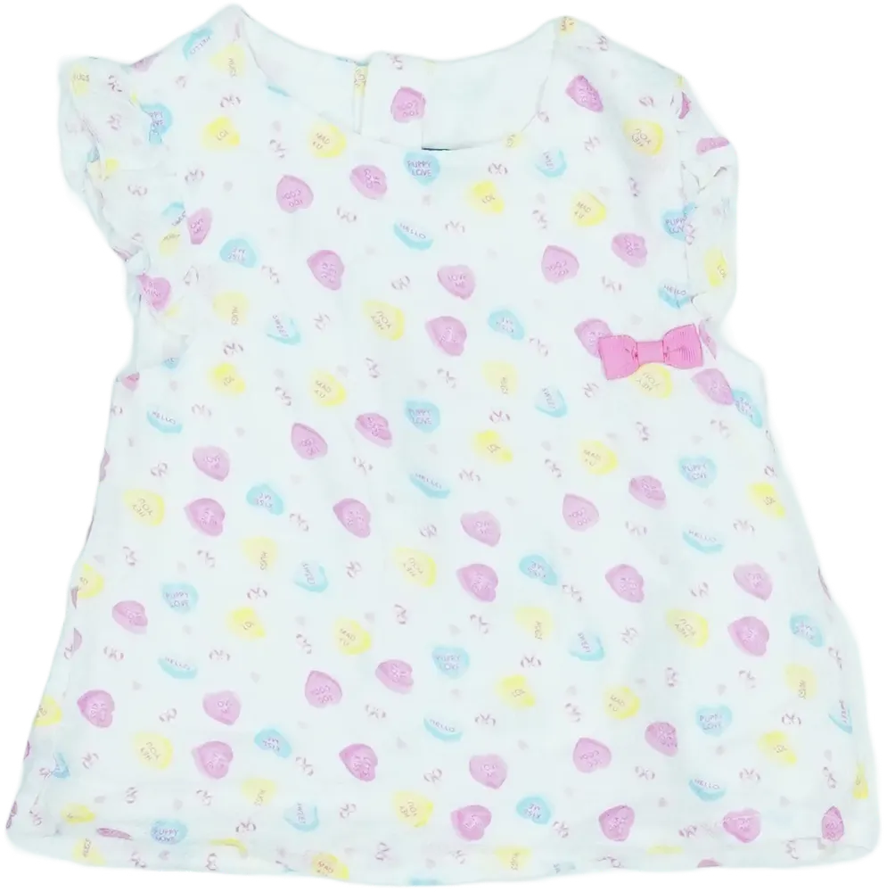 Fehér Benetton Blúz EU 86 / UK 12-18 hónap / US 18 hónap