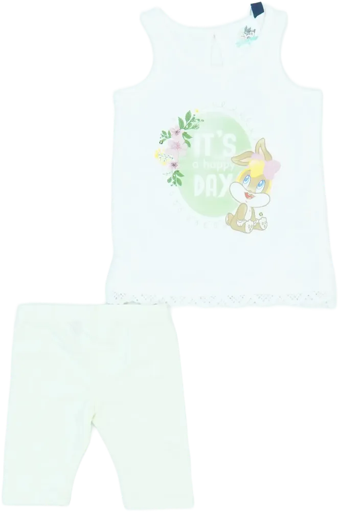 White Looney Tunes 2-piece set - Top &amp; Bottom EU 62 / UK 0-3 months / US 0-3 months